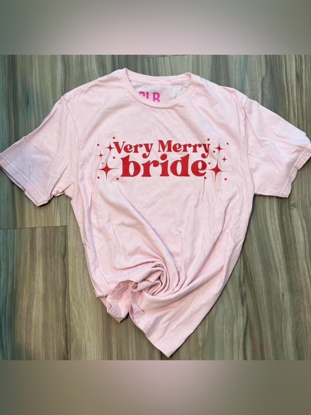 Very Merry Bride Graphic Tee - Pink